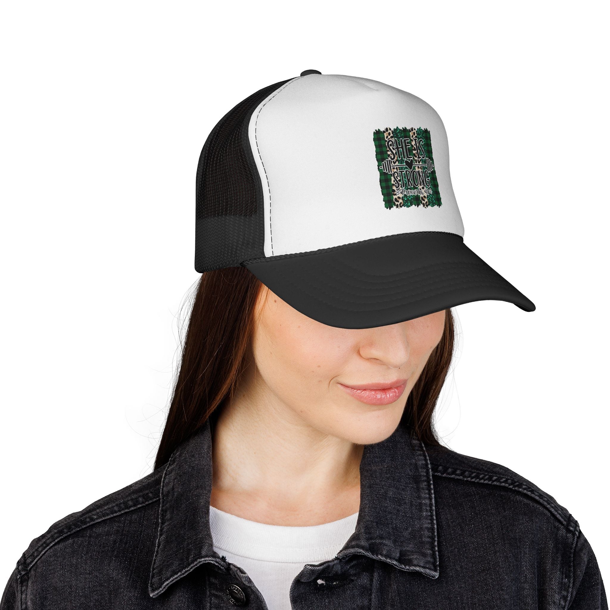 She is Strong Proverbs 31 Trucker Caps