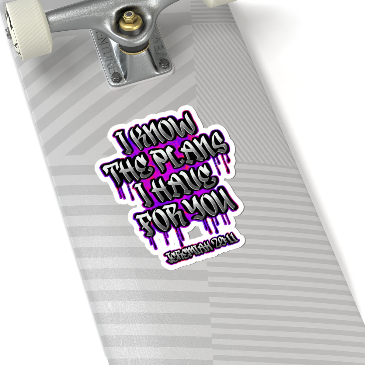 I Know The Plans Sticker — Jeremiah 29:11 Inspirational Kiss-Cut Sticker