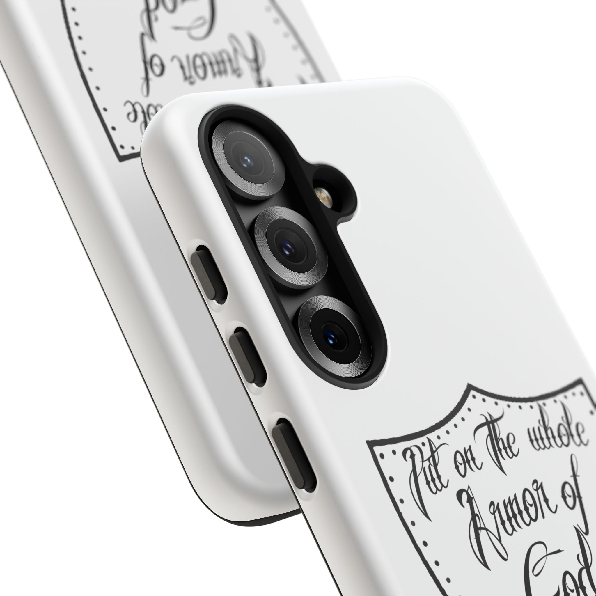 Armor of God Phone Case — Ephesians 6:11 Christian Floral Protective Cover