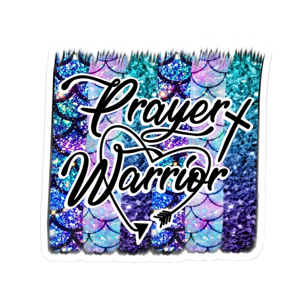 Prayer Warrior Sticker — Kiss-Cut Decal