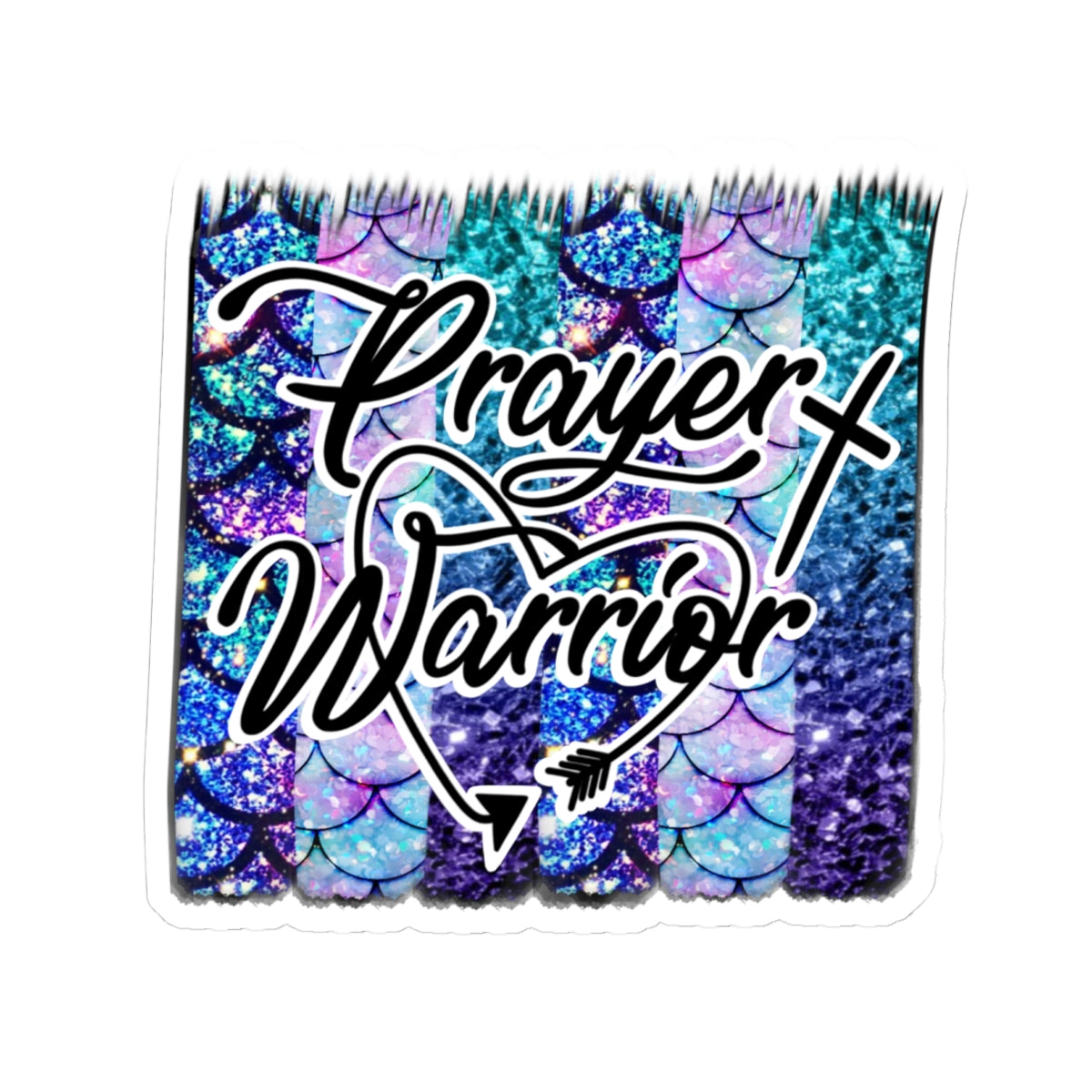 Prayer Warrior Sticker — Kiss-Cut Decal