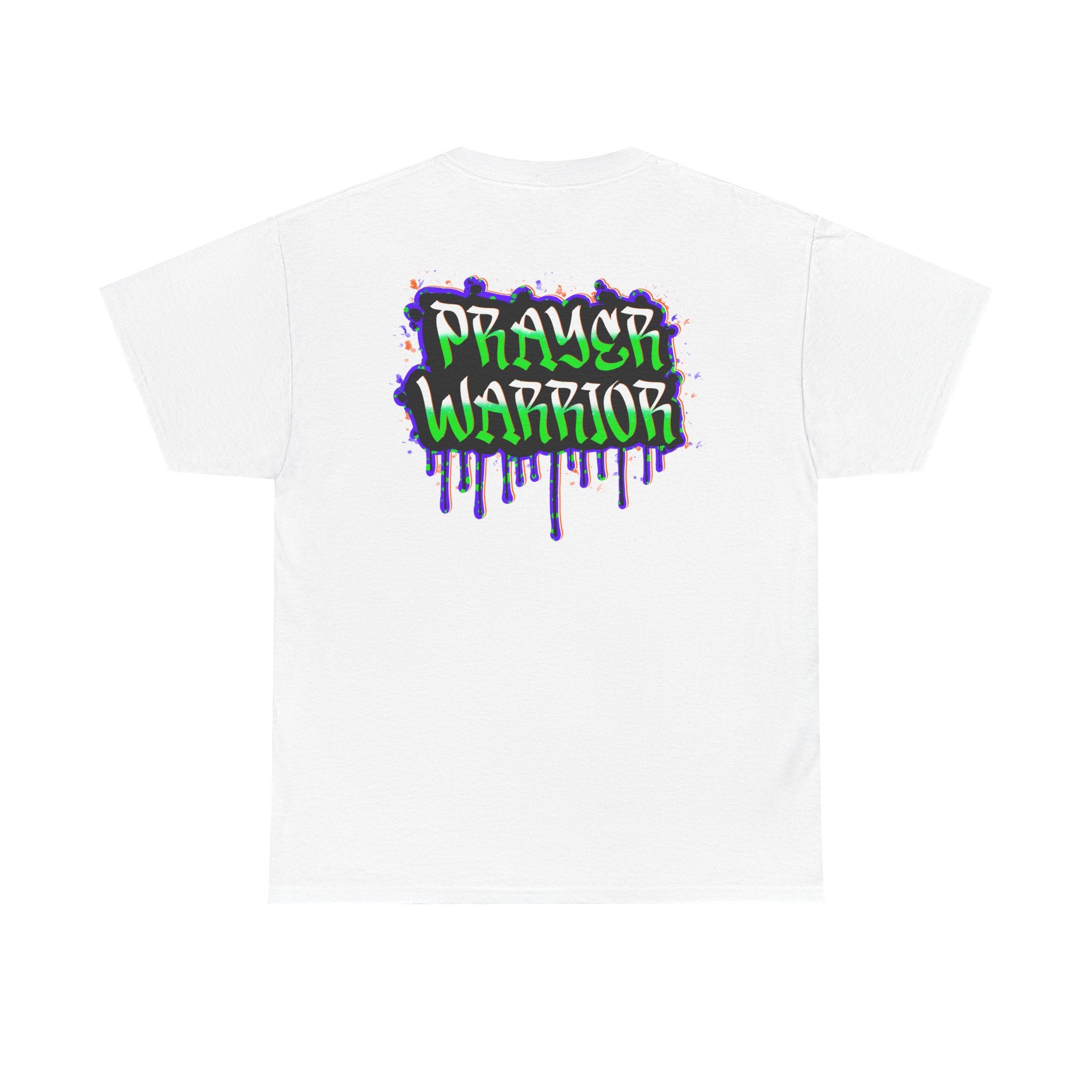 Prayer Warrior Graffiti Tee — Drip Streetwear Christian T-Shirt