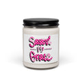 Soy Candle — “Saved by Grace” Pink Scented Jar (9oz)