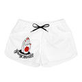 Pray Harder Women's Casual Shorts – Prayer Hands & Rose Graphic
