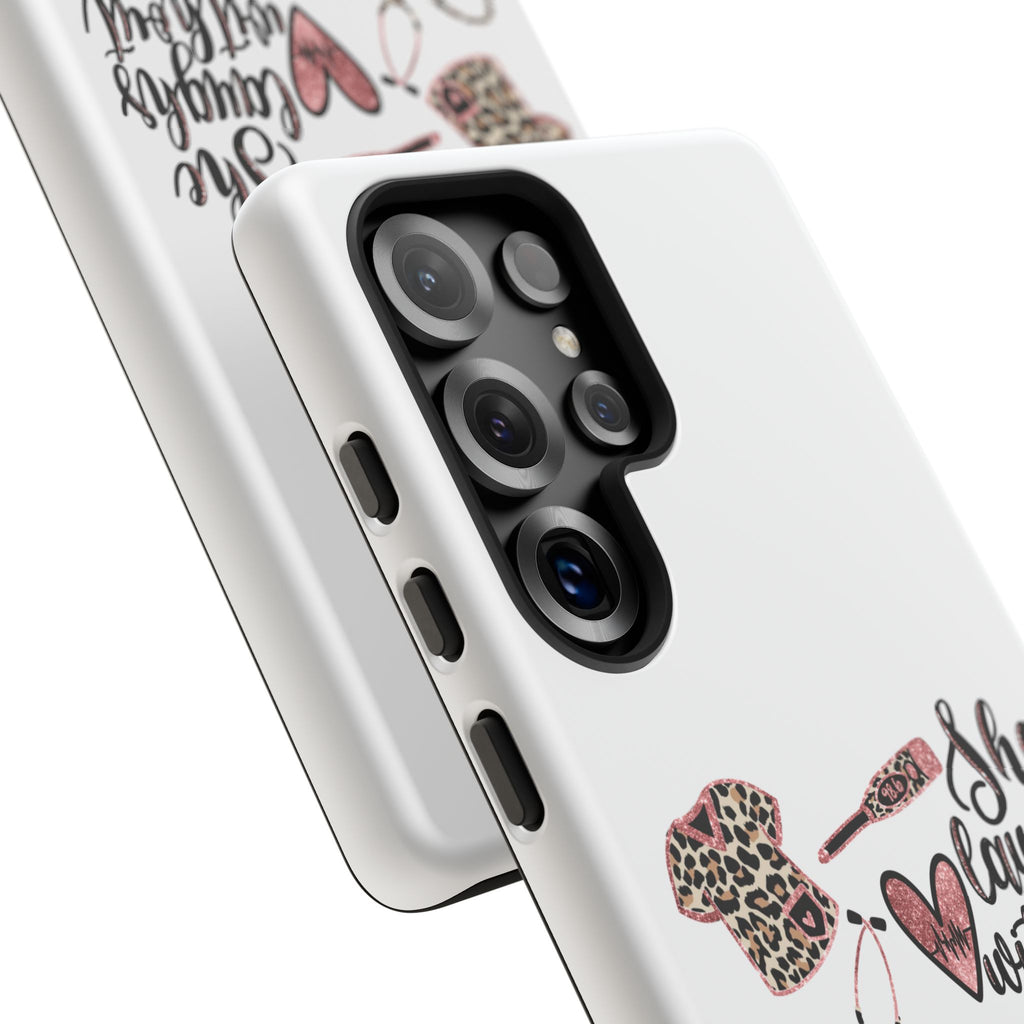 'She Laughs Without Fear' Proverbs 31 Scripture Nurse Tough Phone Case