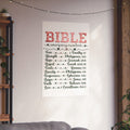 Bible Emergency Numbers Poster — Inspirational Christian Scripture Print (Fear, Strength, Hope, Forgiveness)