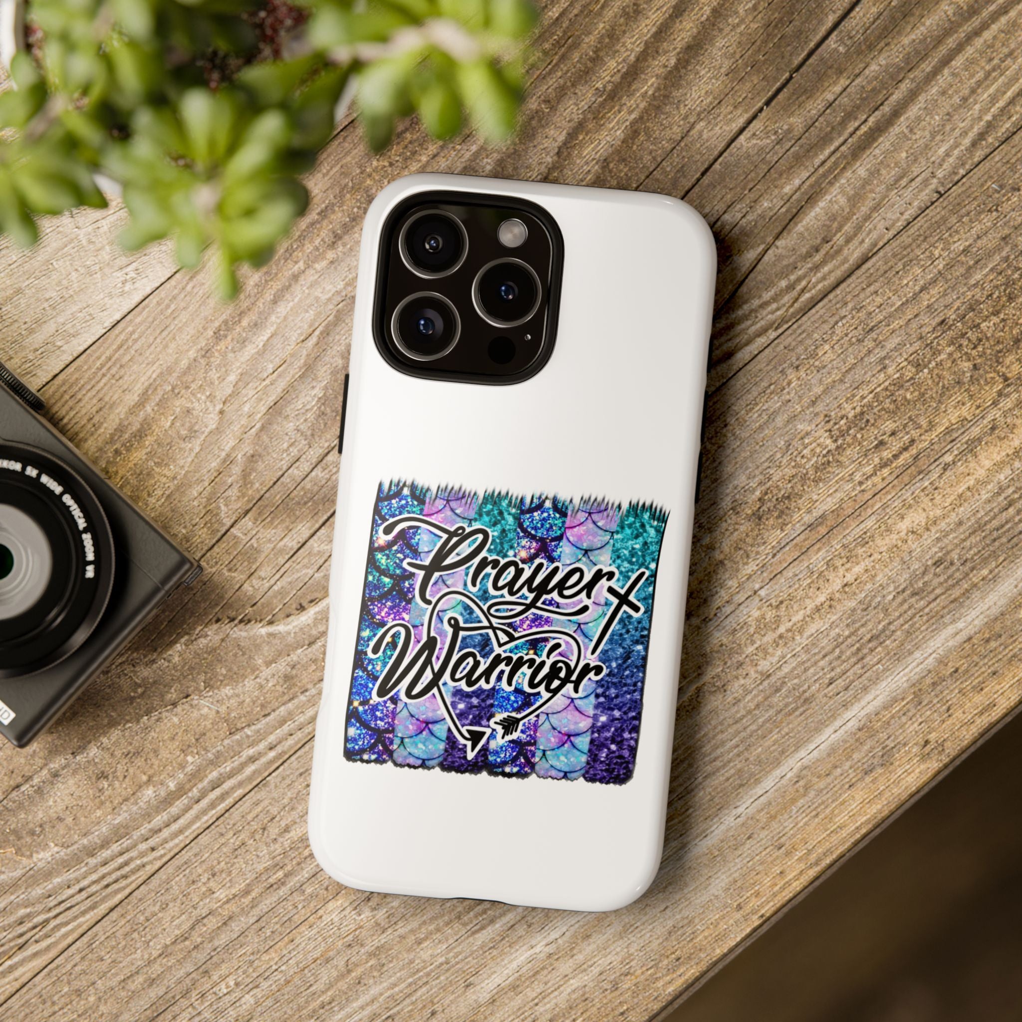 Prayer Warrior Phone Case — Faith-Inspired Tough Protective Cover