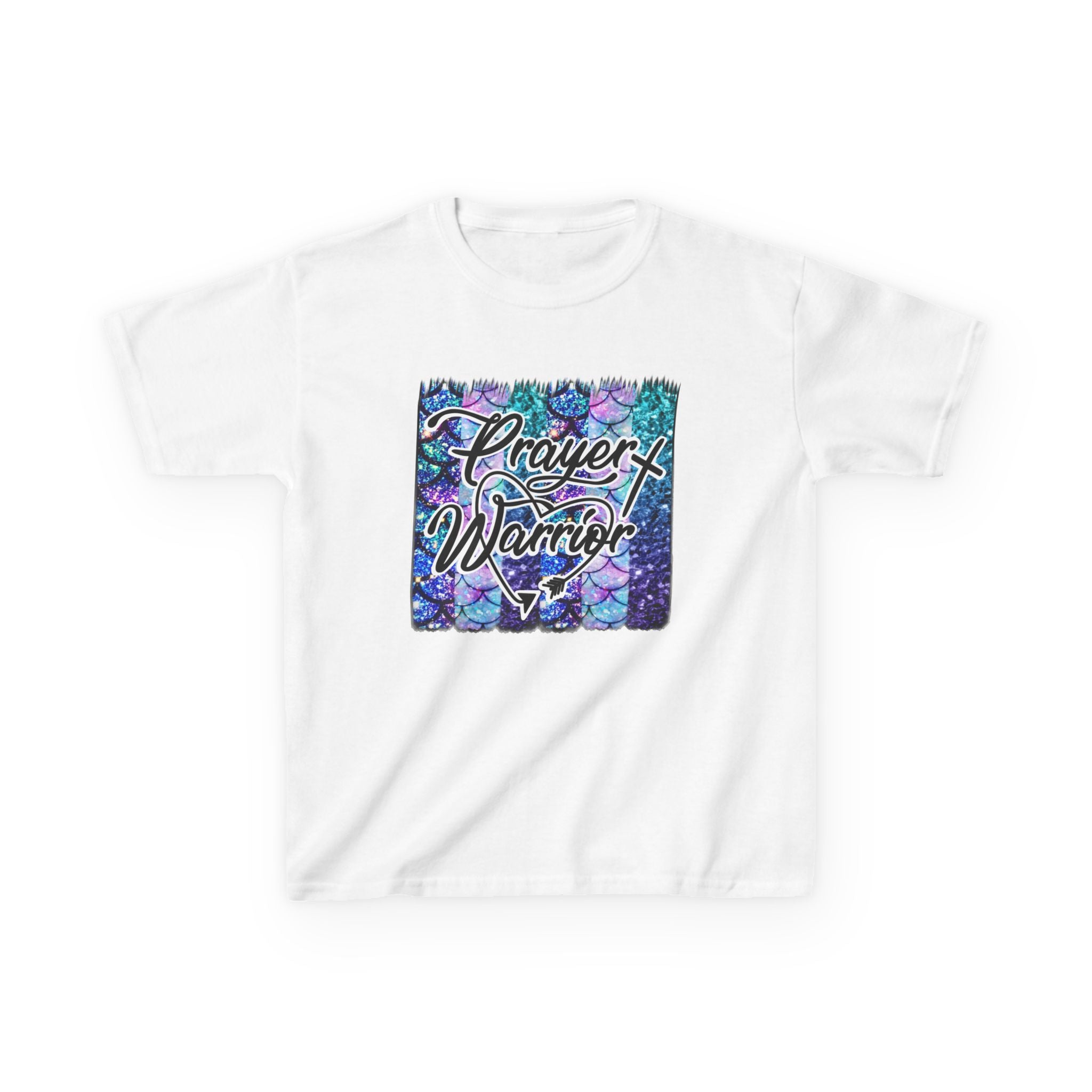 Kids Tee — "Prayer Warrior" Graphic Christian T-Shirt