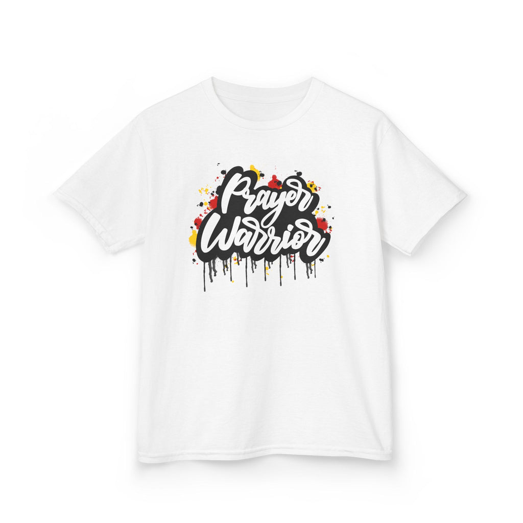 Kids 'Prayer Warrior' Tee — Youth Christian Faith Graphic Shirt