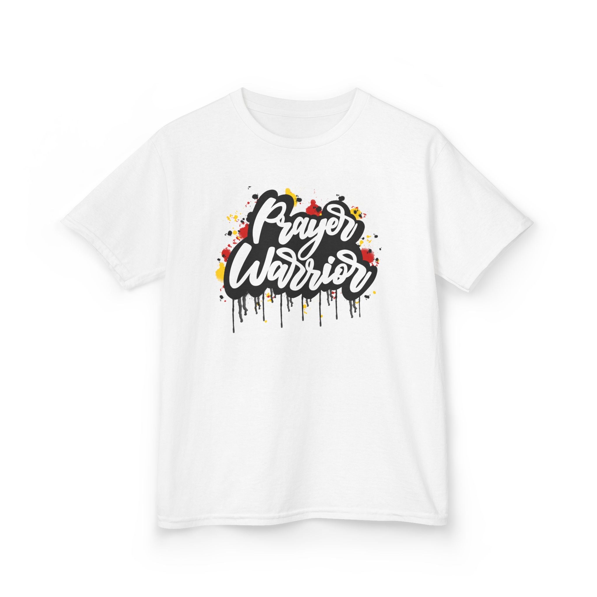 Kids 'Prayer Warrior' Tee — Youth Christian Faith Graphic Shirt