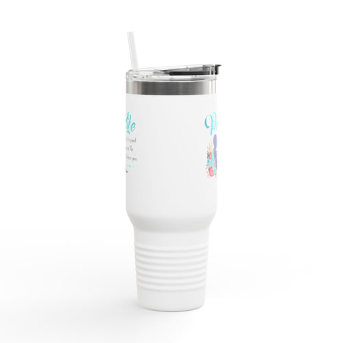 40oz Insulated Travel Mug – 'ProLife Bible Verse Tumbler
