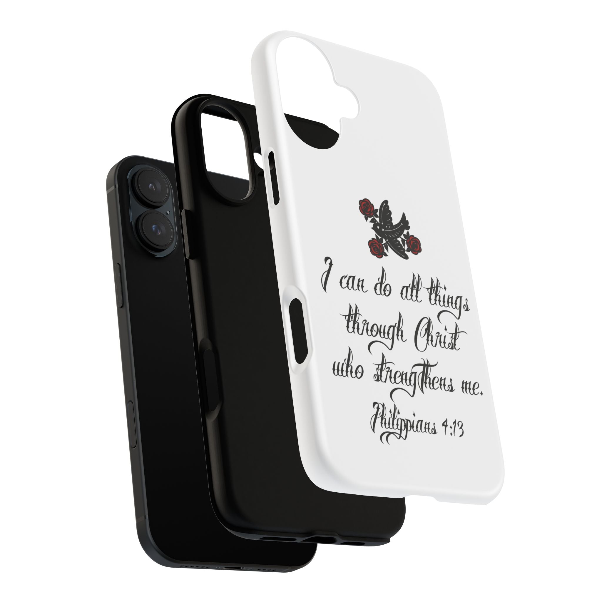 Christian Phone Case — "I can do all things through Christ" (Philippians 4:13)