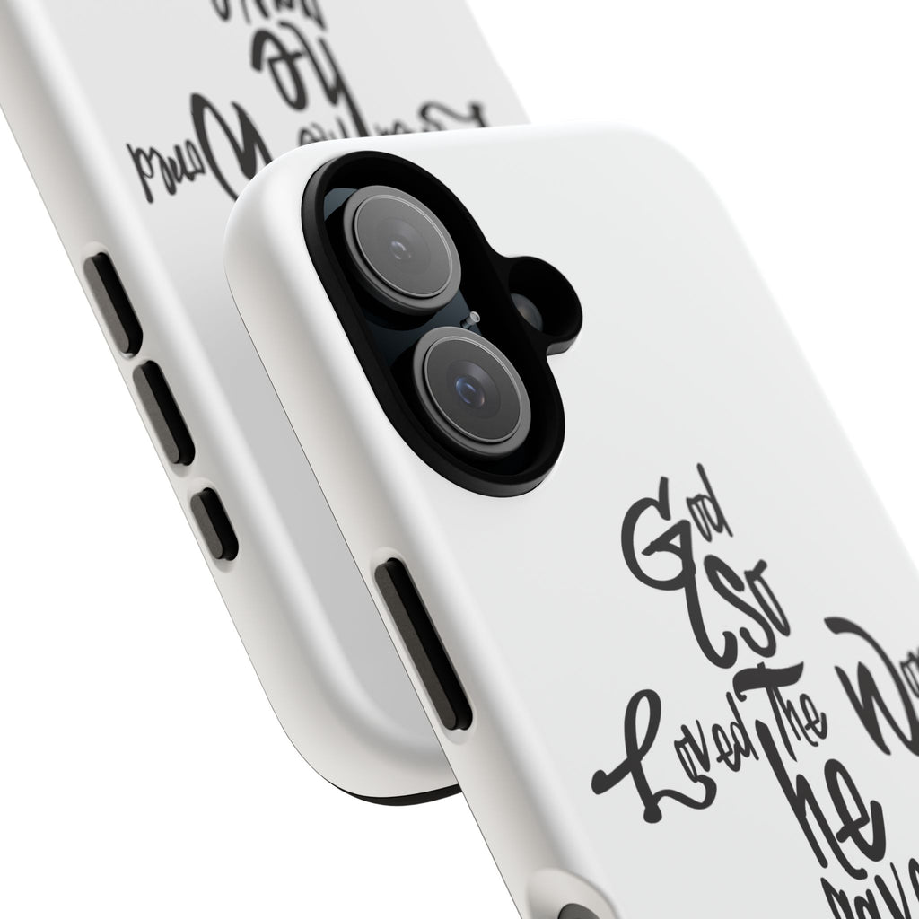 John 3:16 Bible Verse Christian Cross Phone Case — “God So Loved the World He Gave His Only Son”