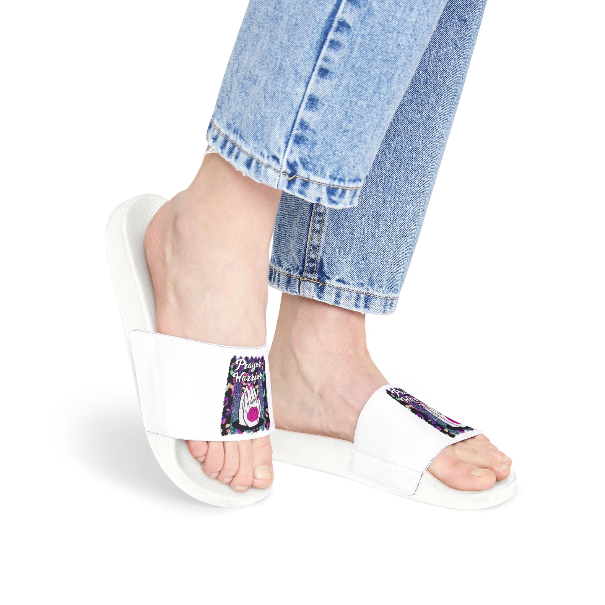 Praying Hands Prayer Warrior Women's Removable-Strap Sandals