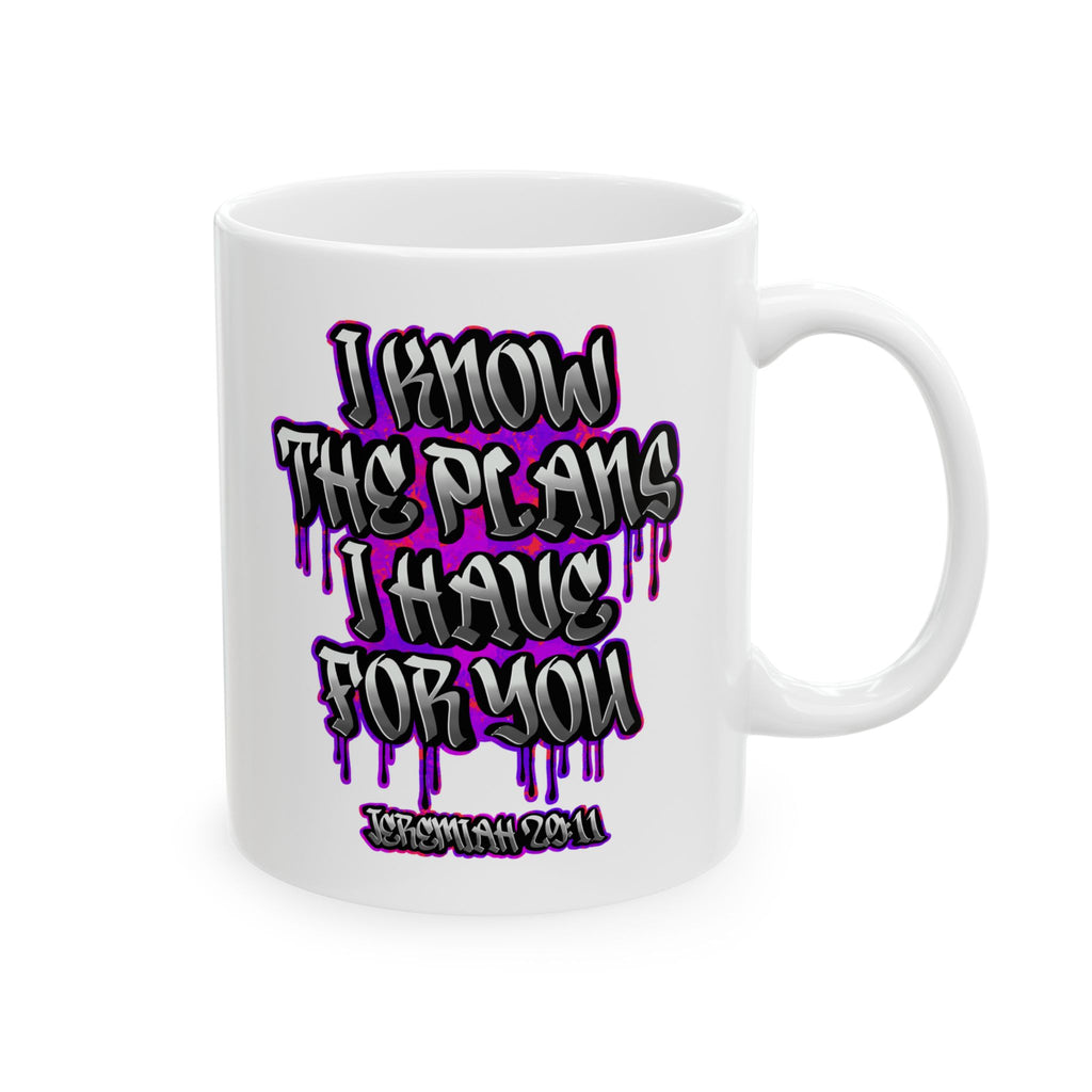 Jeremiah 29:11 Graffiti Scripture Coffee Mug (11oz/15oz)