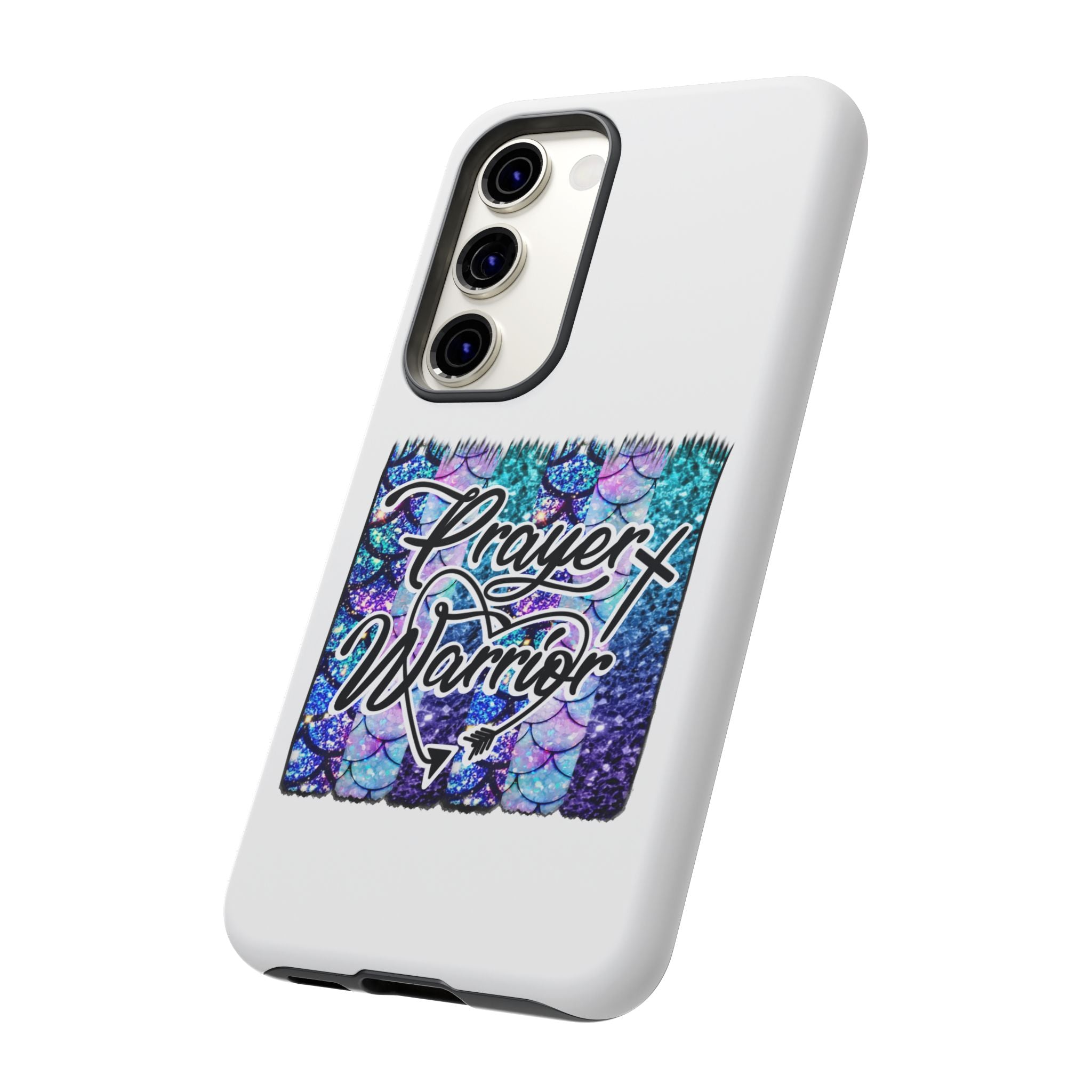Prayer Warrior Phone Case — Faith-Inspired Tough Protective Cover