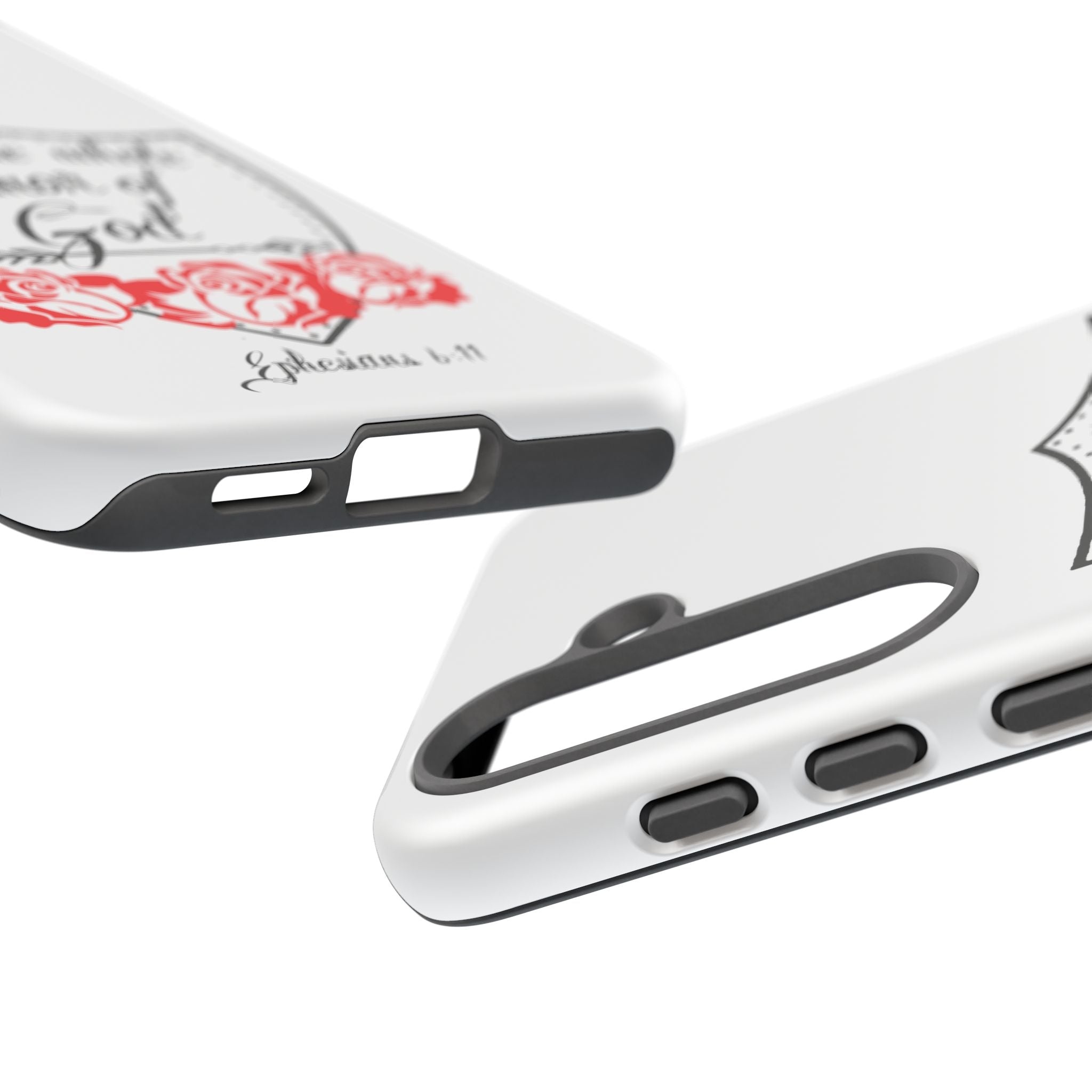 Armor of God Phone Case — Ephesians 6:11 Christian Floral Protective Cover