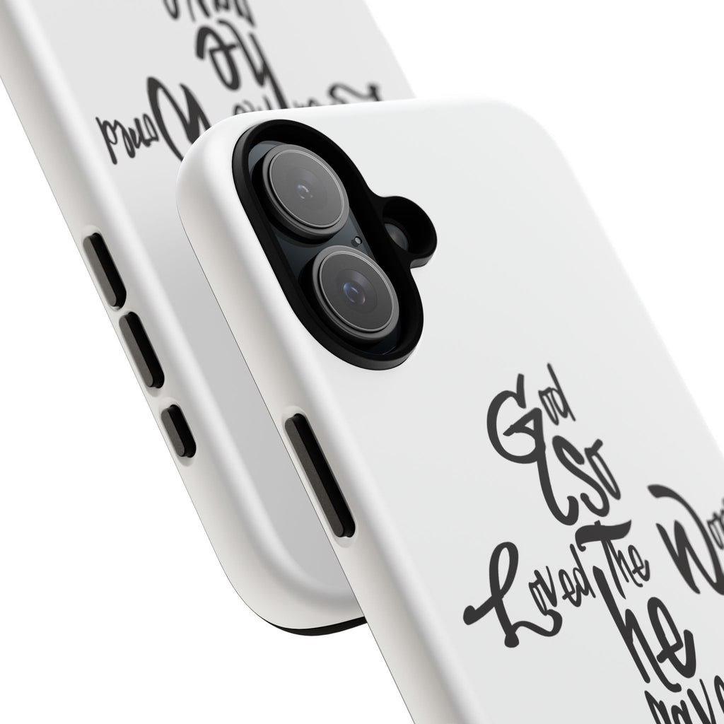 John 3:16 Bible Verse Christian Cross Phone Case — “God So Loved the World He Gave His Only Son”