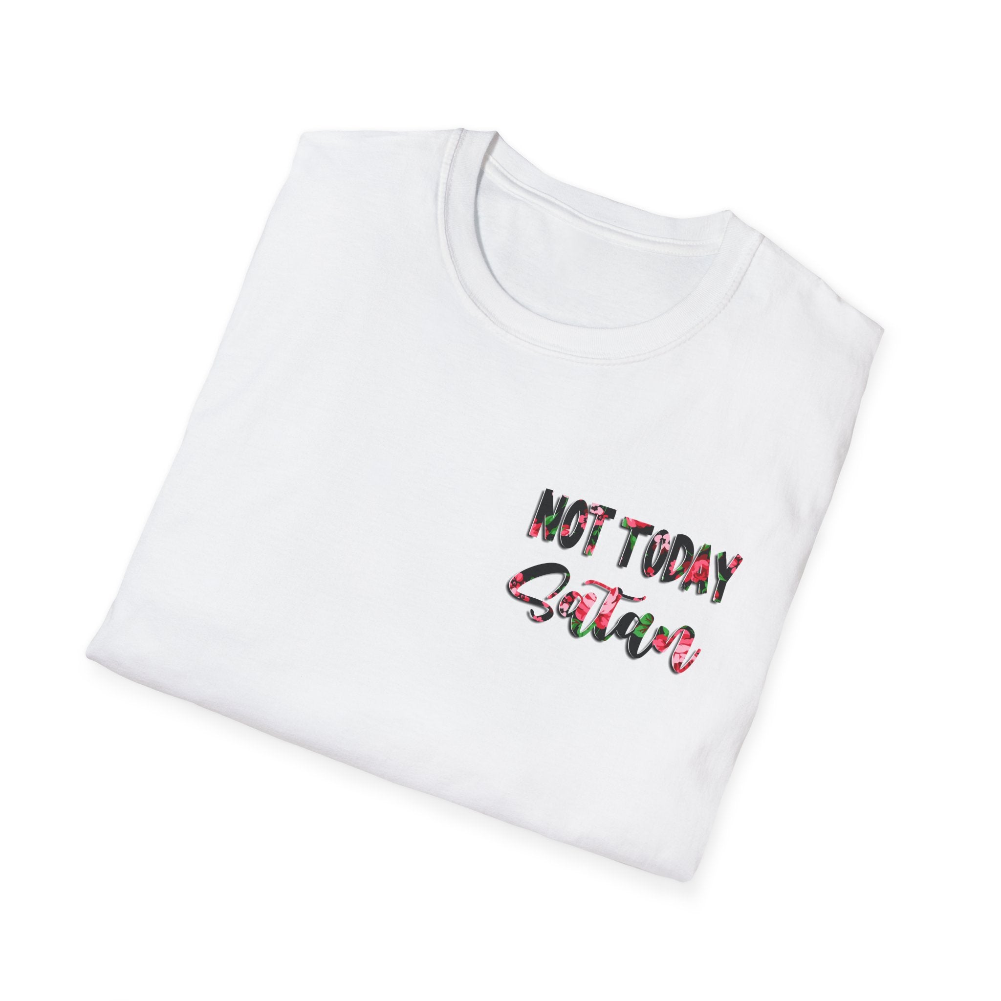 "Not Today Satan" Floral Graphic Tee