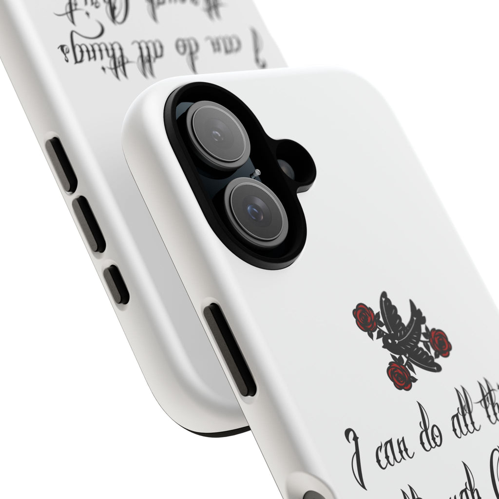 Christian Phone Case — "I can do all things through Christ" (Philippians 4:13)