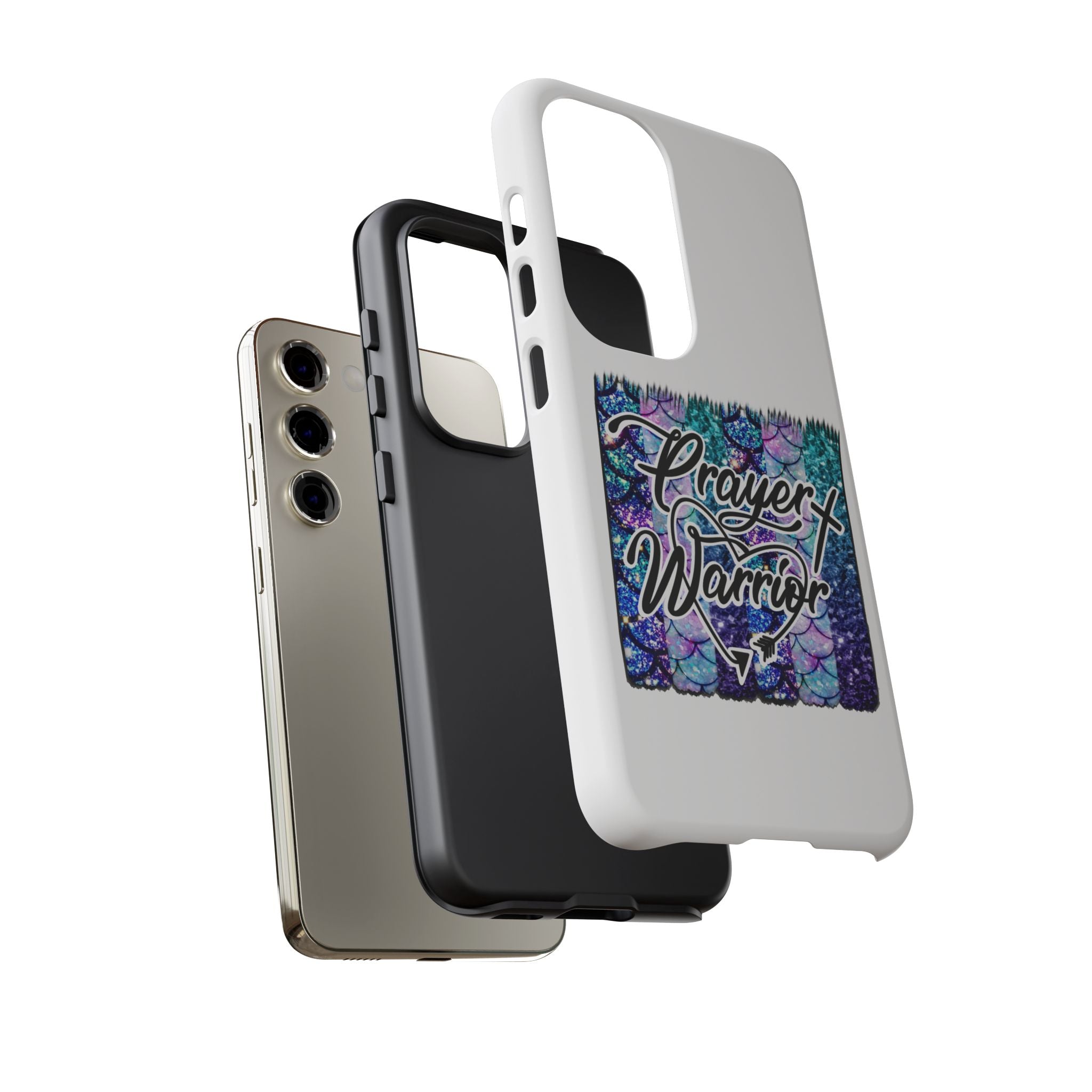 Prayer Warrior Phone Case — Faith-Inspired Tough Protective Cover