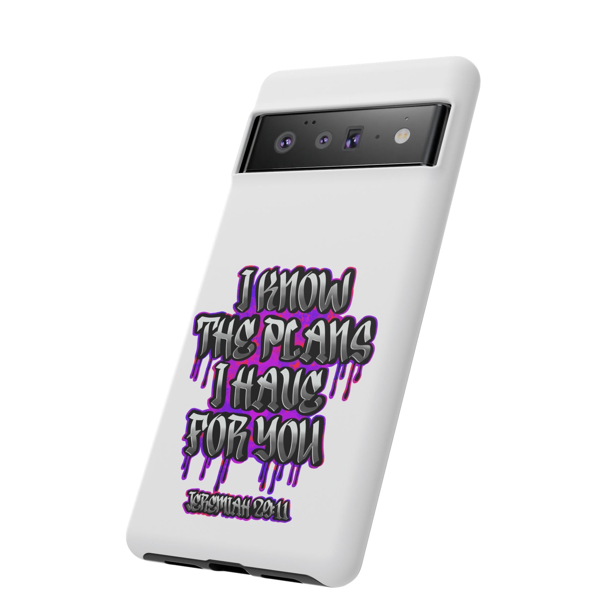 Jeremiah 29:11 Phone Case — "I Know The Plans I Have For You" Christian Bible Verse Protective Case
