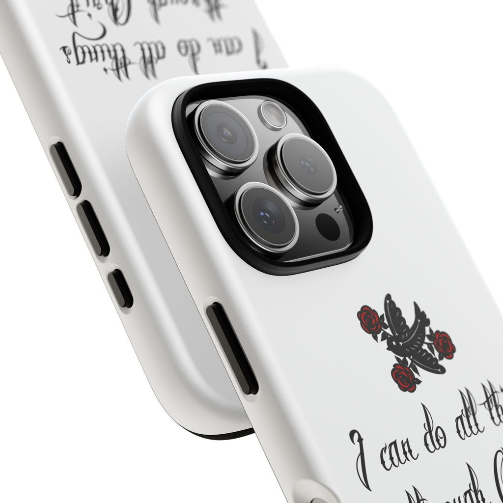 Christian Phone Case — "I can do all things through Christ" (Philippians 4:13)