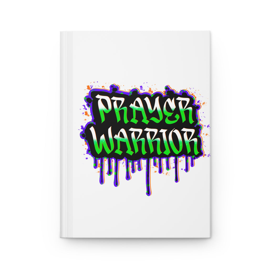 Prayer Warrior Hardcover Journal — Graffiti Style Christian Notebook for Devotion & Bible Study