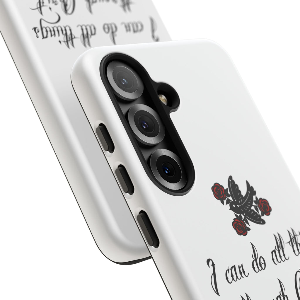 Christian Phone Case — "I can do all things through Christ" (Philippians 4:13)