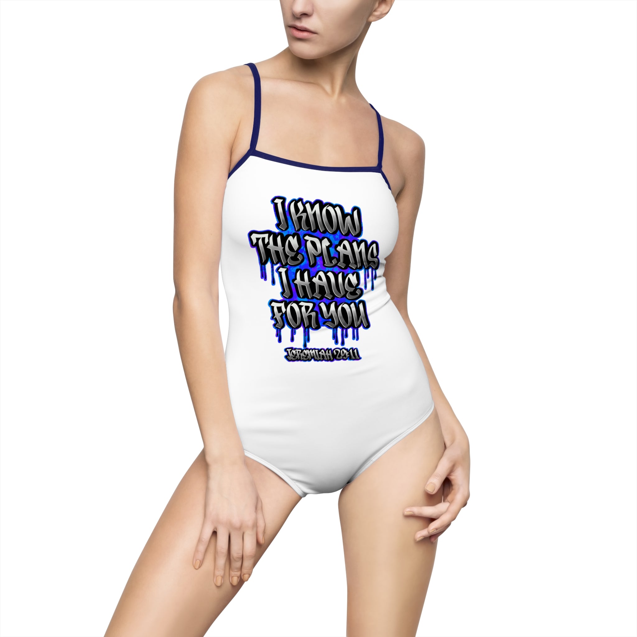 Women's One-piece Swimsuit Jeremiah 29:11 Bible Verse