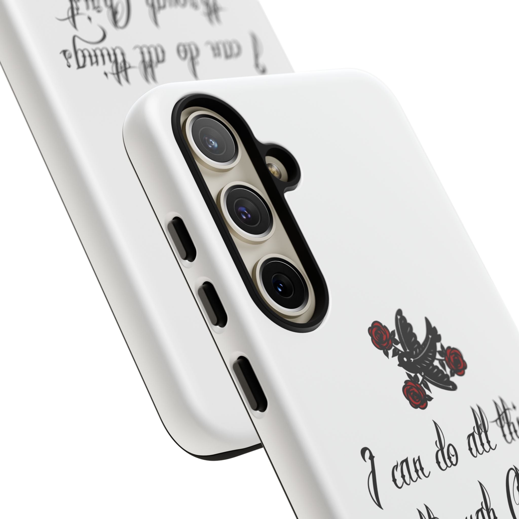 Christian Phone Case — "I can do all things through Christ" (Philippians 4:13)