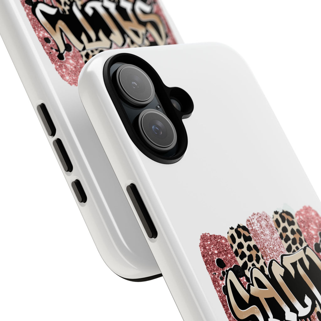 Salty Matthew 5:13 Scripture Leopard Pink Glitter Tough Case — Matthew 5:13 Scripture Phone Cover