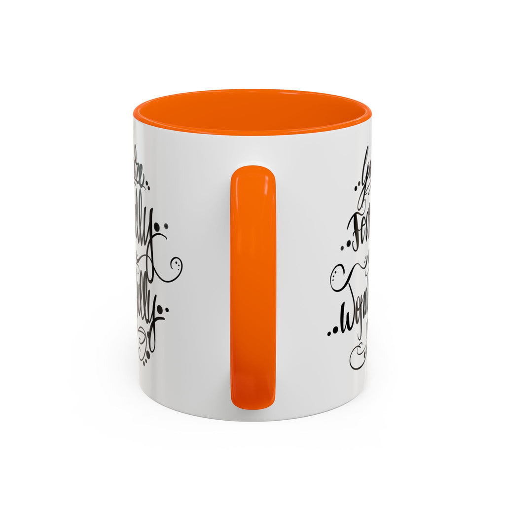 Inspirational Coffee Mug — "You Are Fearfully and Wonderfully Made" Accent Mug