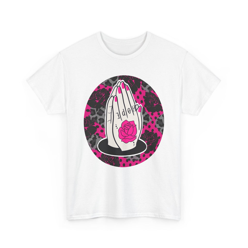Praying Hands Hope Tattoo Christian Tee