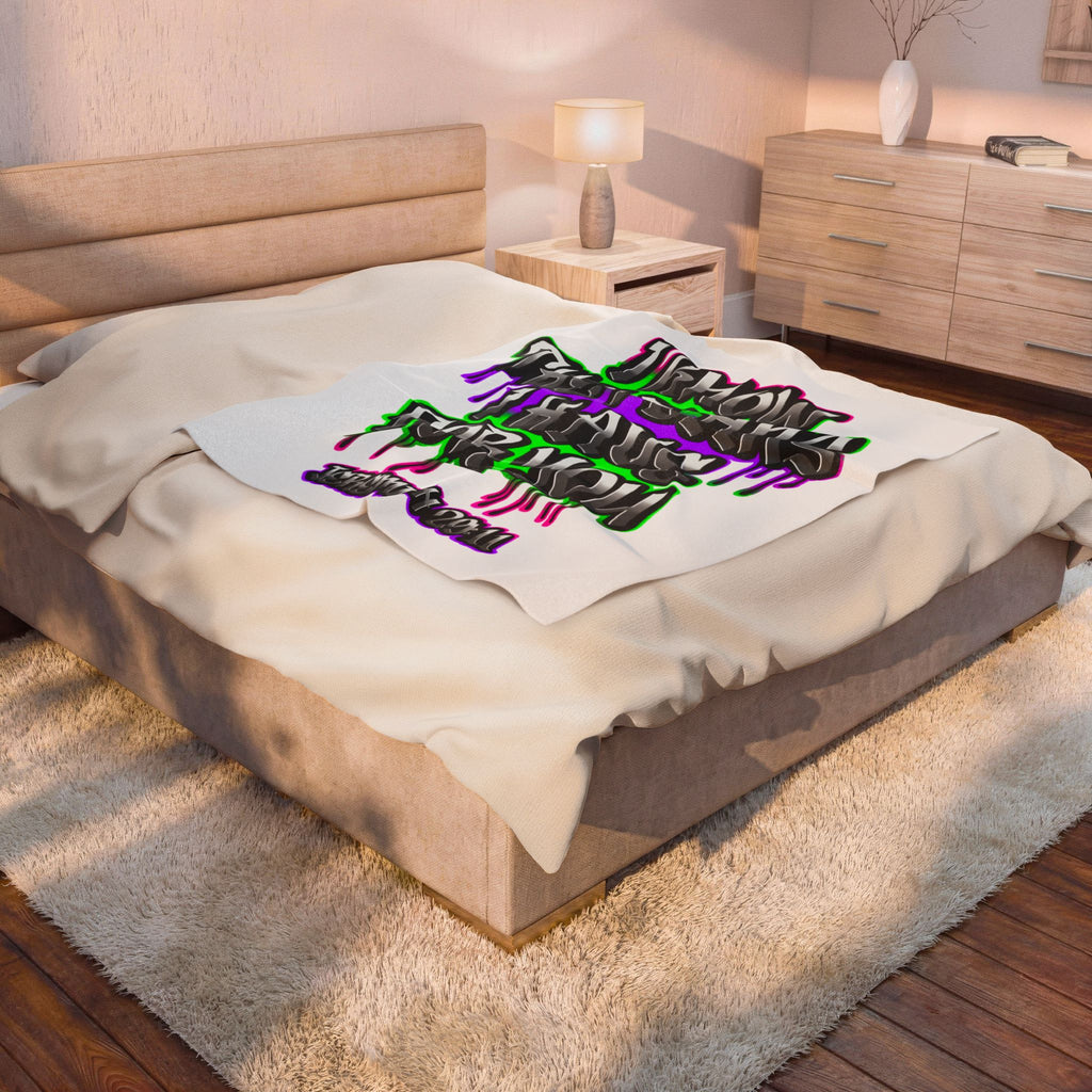 Velveteen Plush Blanket — "I Know The Plans I Have For You" Jeremiah 29:11 Inspirational Throw