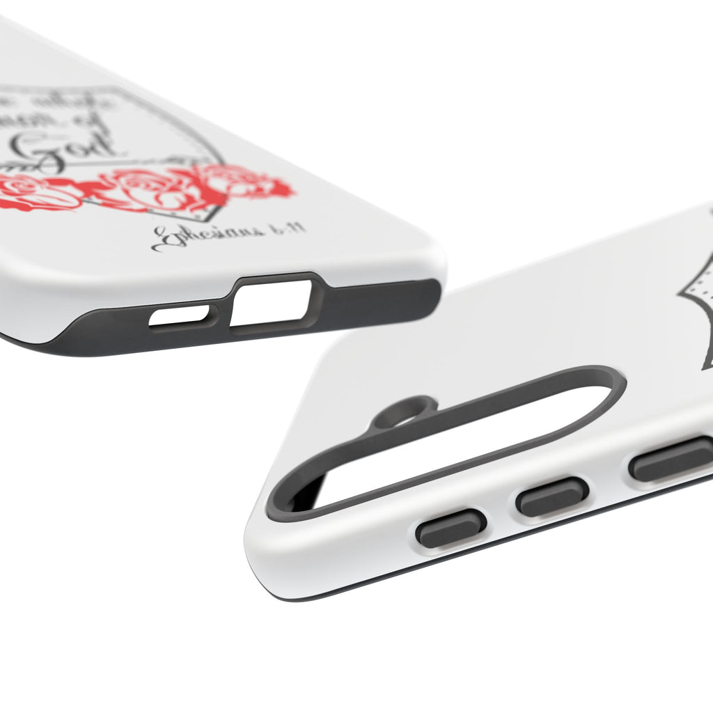 Armor of God Phone Case — Ephesians 6:11 Christian Floral Protective Cover