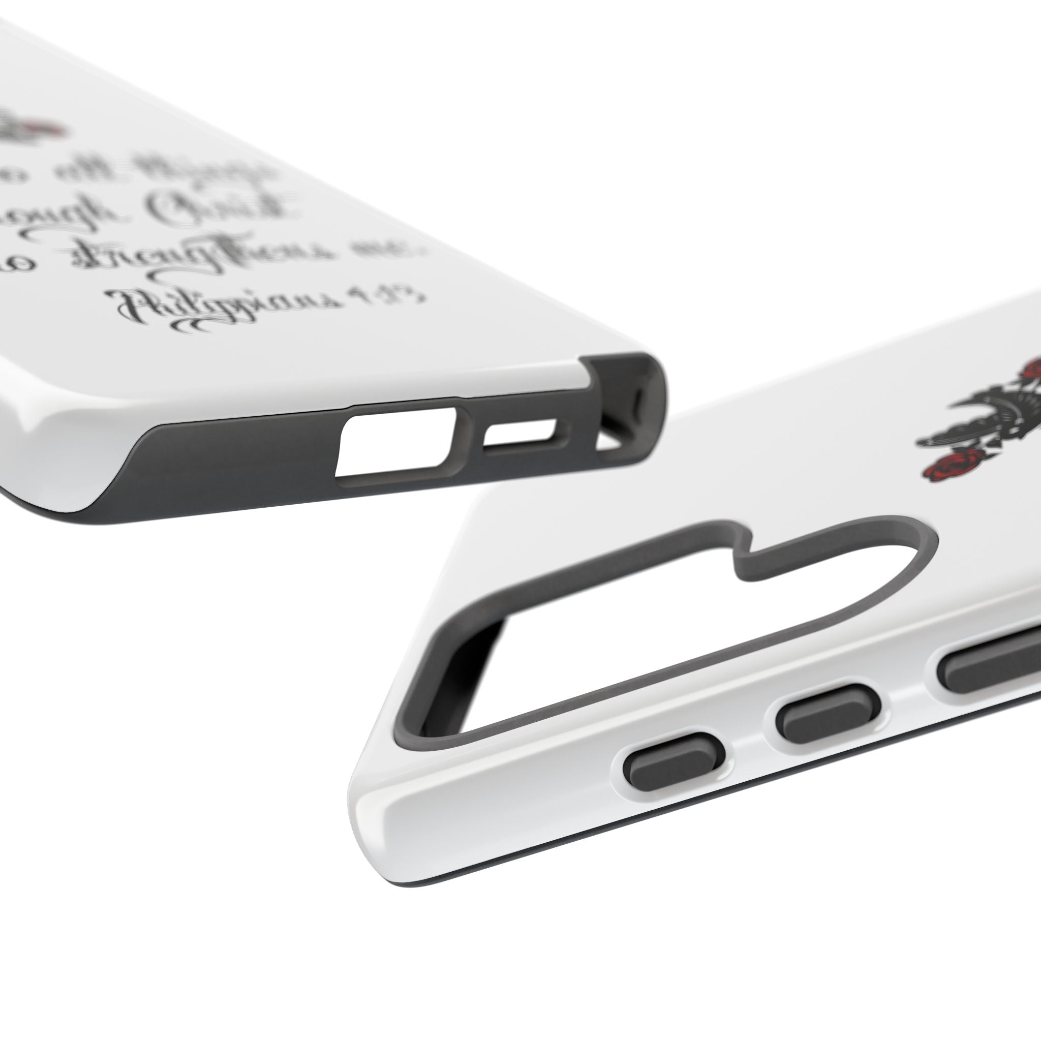 Christian Phone Case — "I can do all things through Christ" (Philippians 4:13)