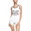 Vintage-Inspired Women's Swimsuit — "She is worth far more than Rubies" Proverbs 31 Scripture Design