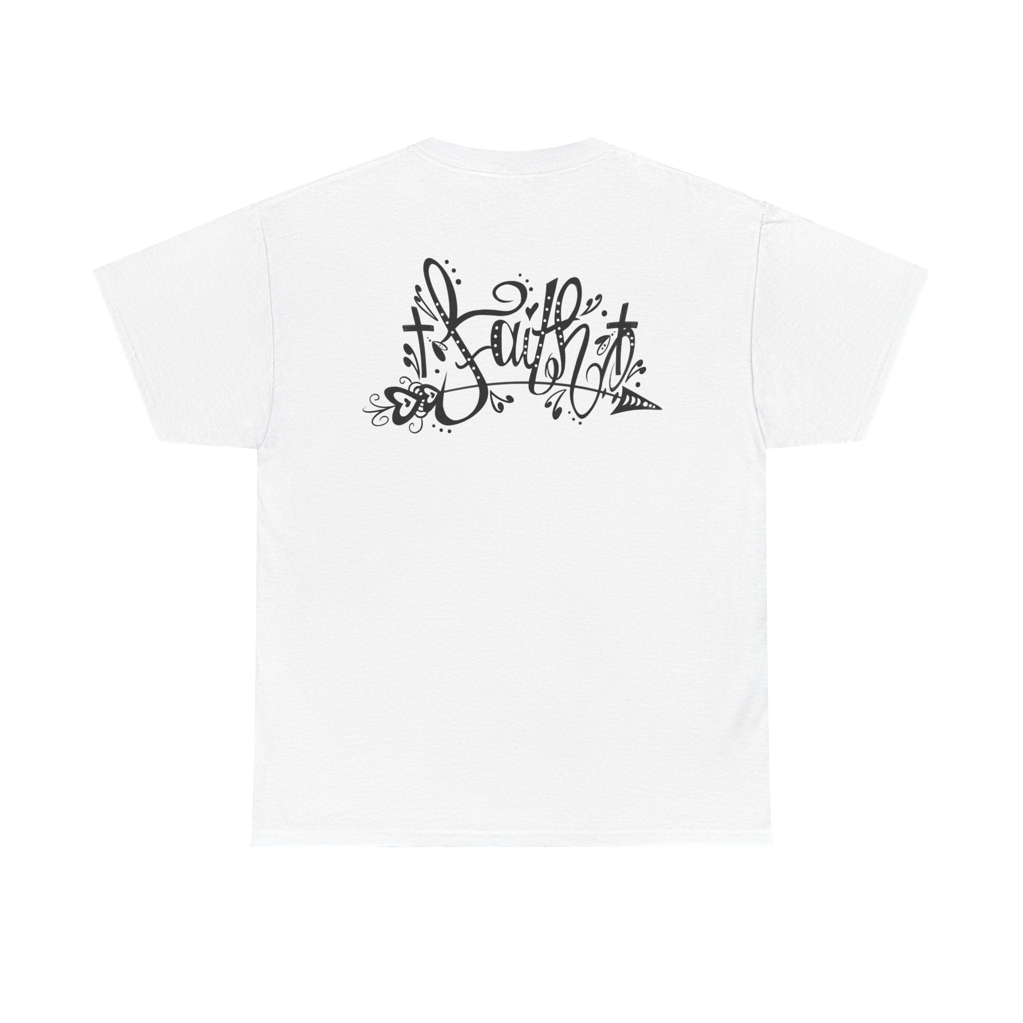 Faith Script Tee — Inspirational Christian Graphic T-Shirt