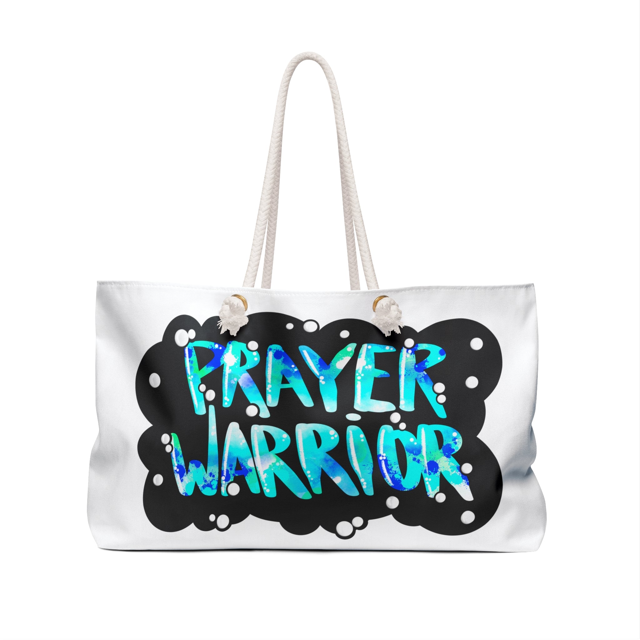 Weekender Bag — "Prayer Warrior" Graphic Travel Tote