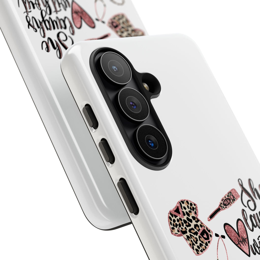 'She Laughs Without Fear' Proverbs 31 Scripture Nurse Tough Phone Case