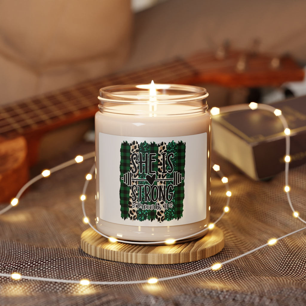 She is Strong Proverbs 31 Woman Scented Soy Candle, 9oz