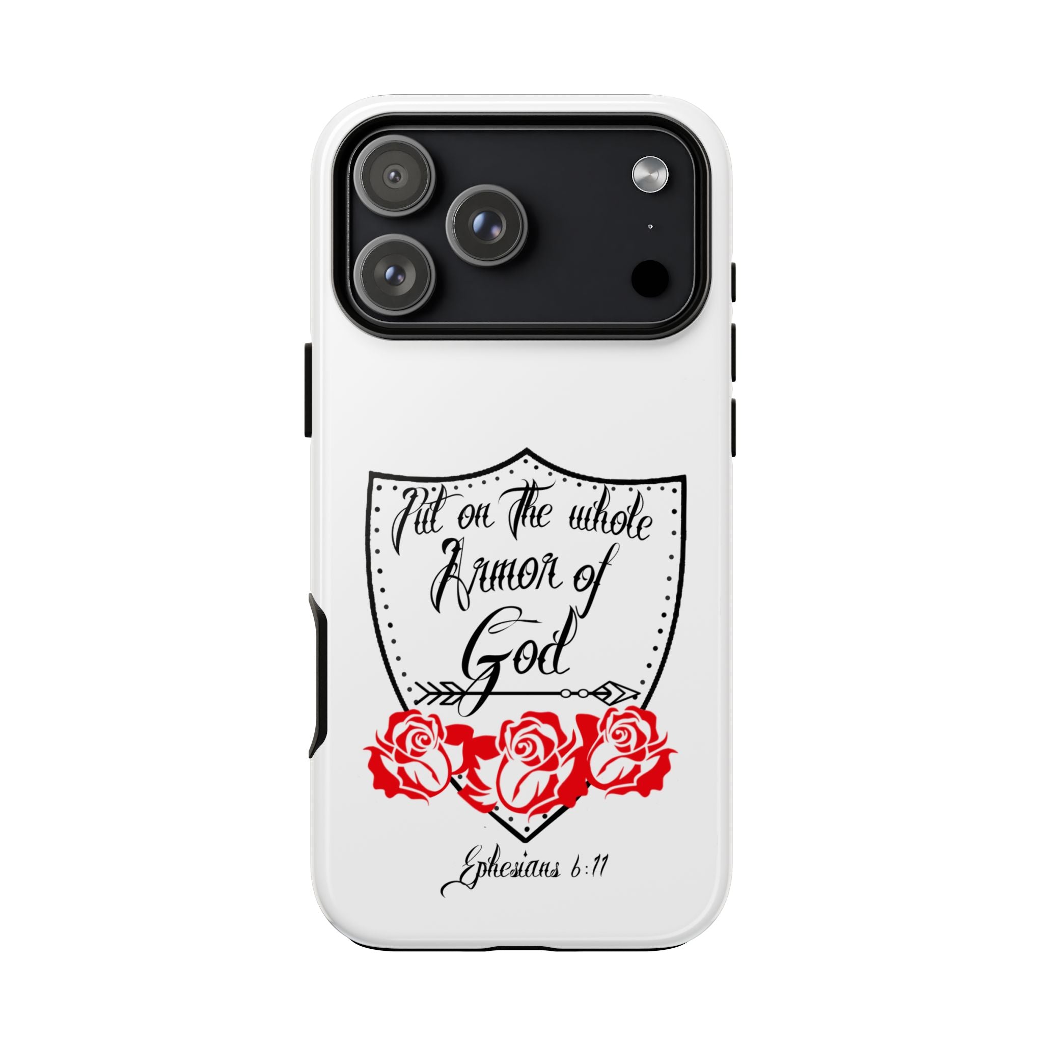 Armor of God Phone Case — Ephesians 6:11 Christian Floral Protective Cover