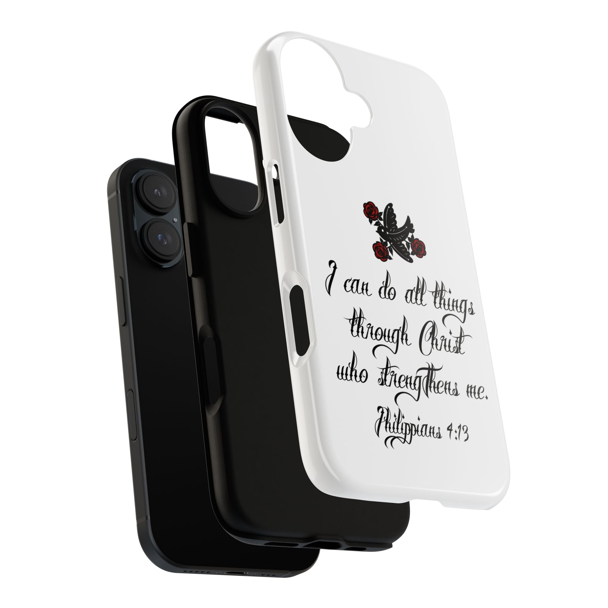 Christian Phone Case — "I can do all things through Christ" (Philippians 4:13)