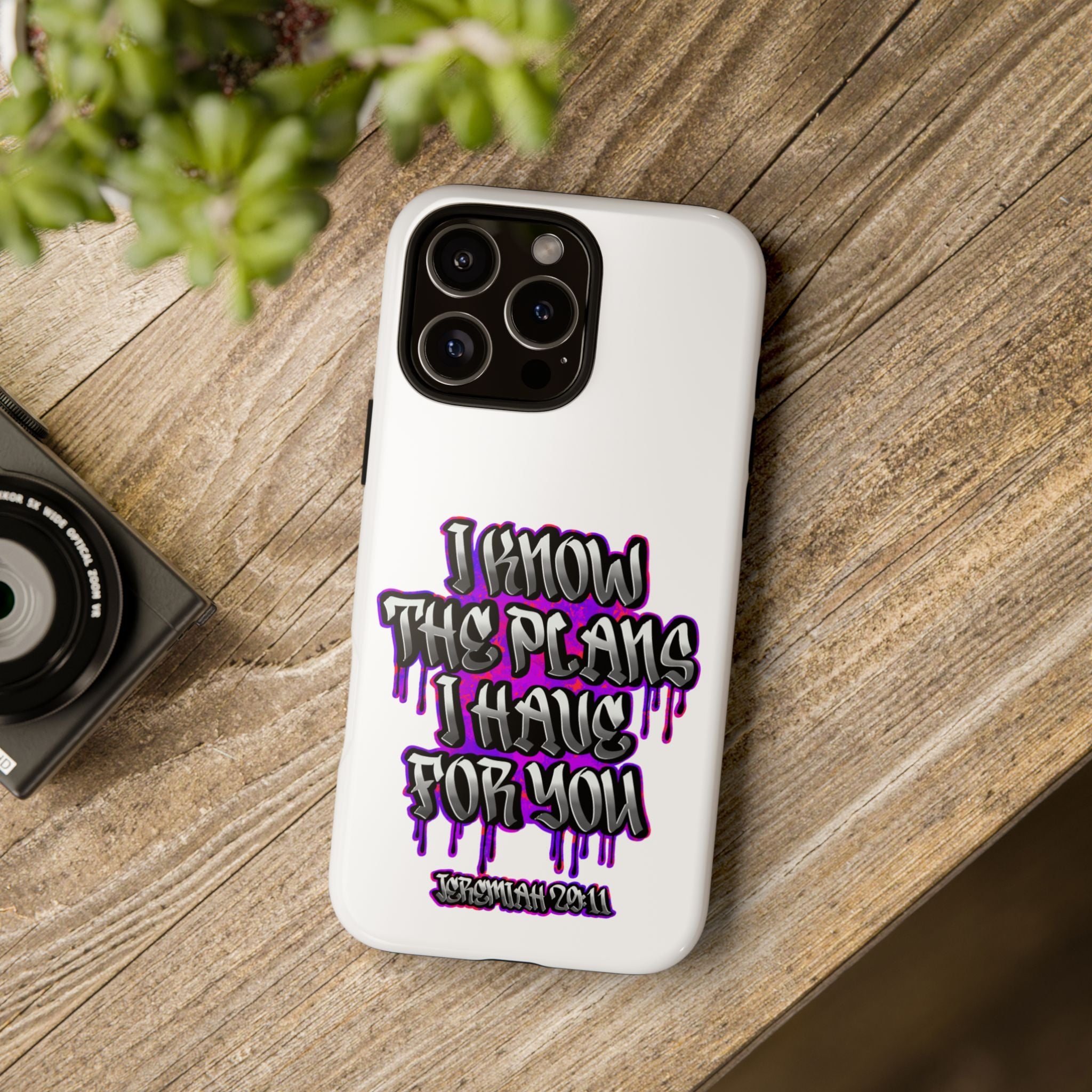 Jeremiah 29:11 Phone Case — "I Know The Plans I Have For You" Christian Bible Verse Protective Case