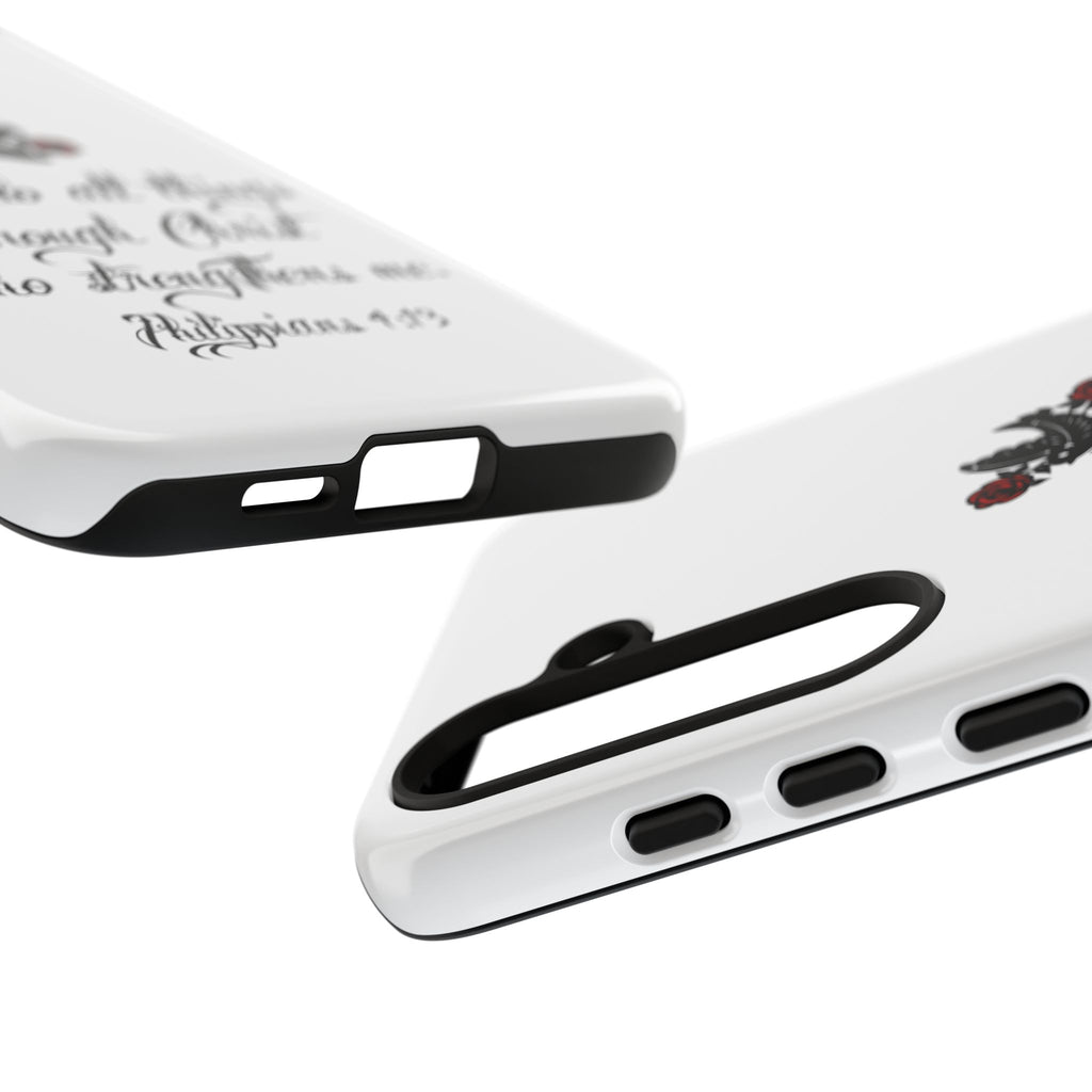 Christian Phone Case — "I can do all things through Christ" (Philippians 4:13)