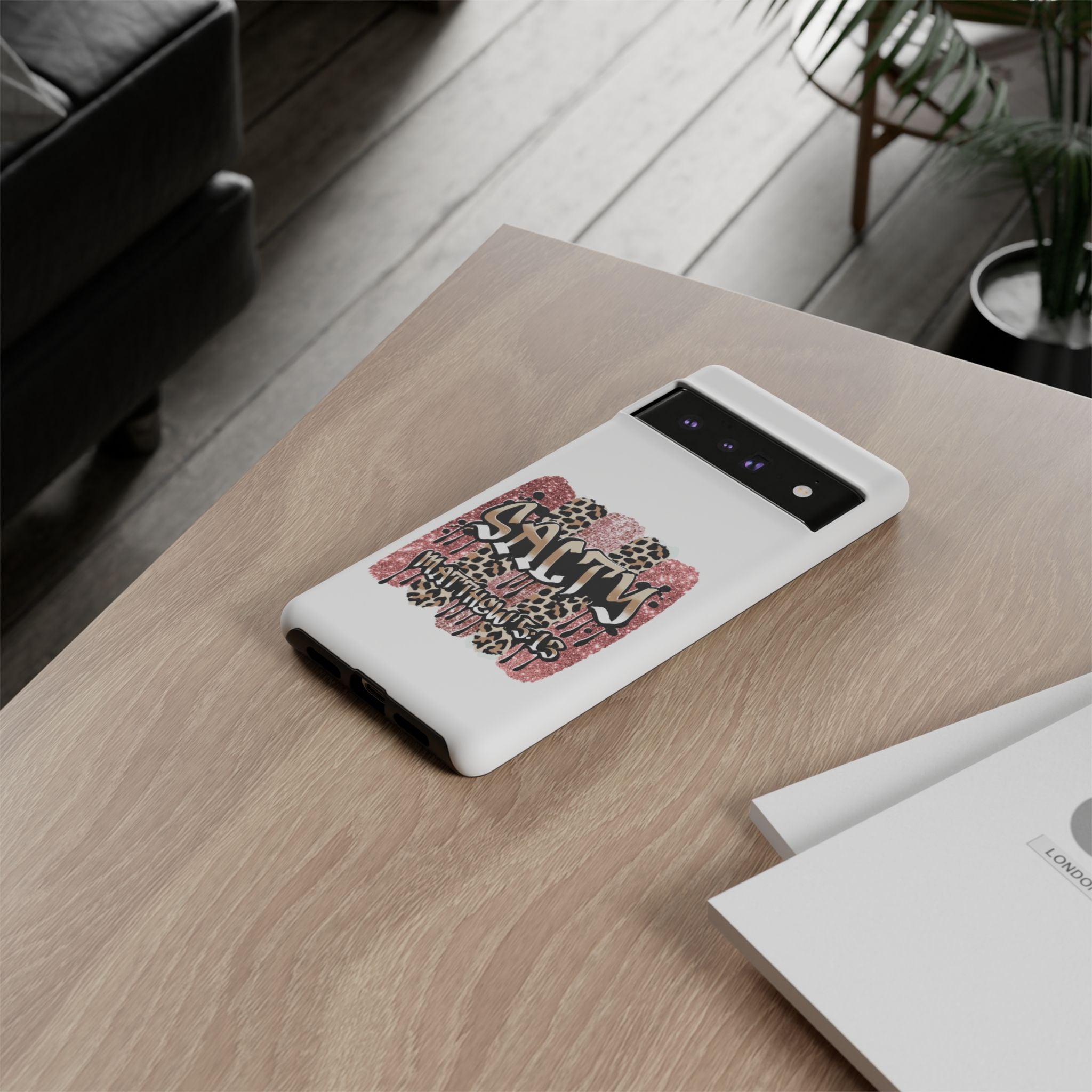 Salty Matthew 5:13 Scripture Leopard Pink Glitter Tough Case — Matthew 5:13 Scripture Phone Cover