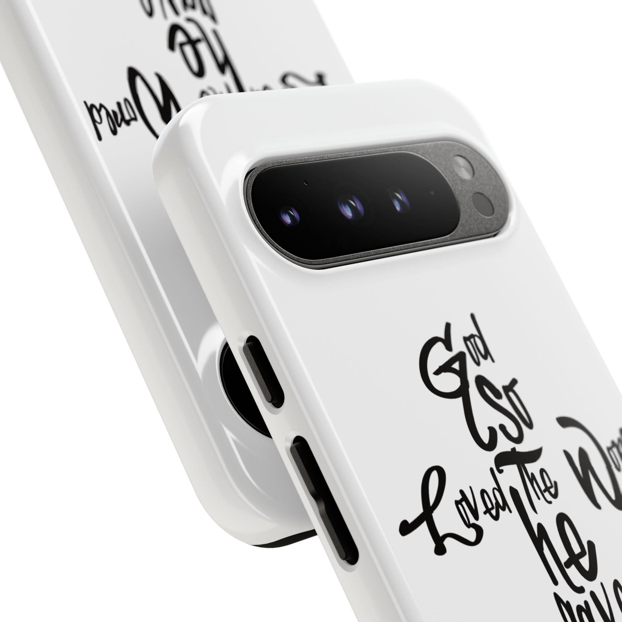 John 3:16 Bible Verse Christian Cross Phone Case — “God So Loved the World He Gave His Only Son”