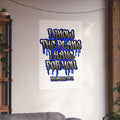 Jeremiah 29:11 Graffiti Poster — "I Know The Plans I Have For You" Matte Vertical Inspirational Wall Art