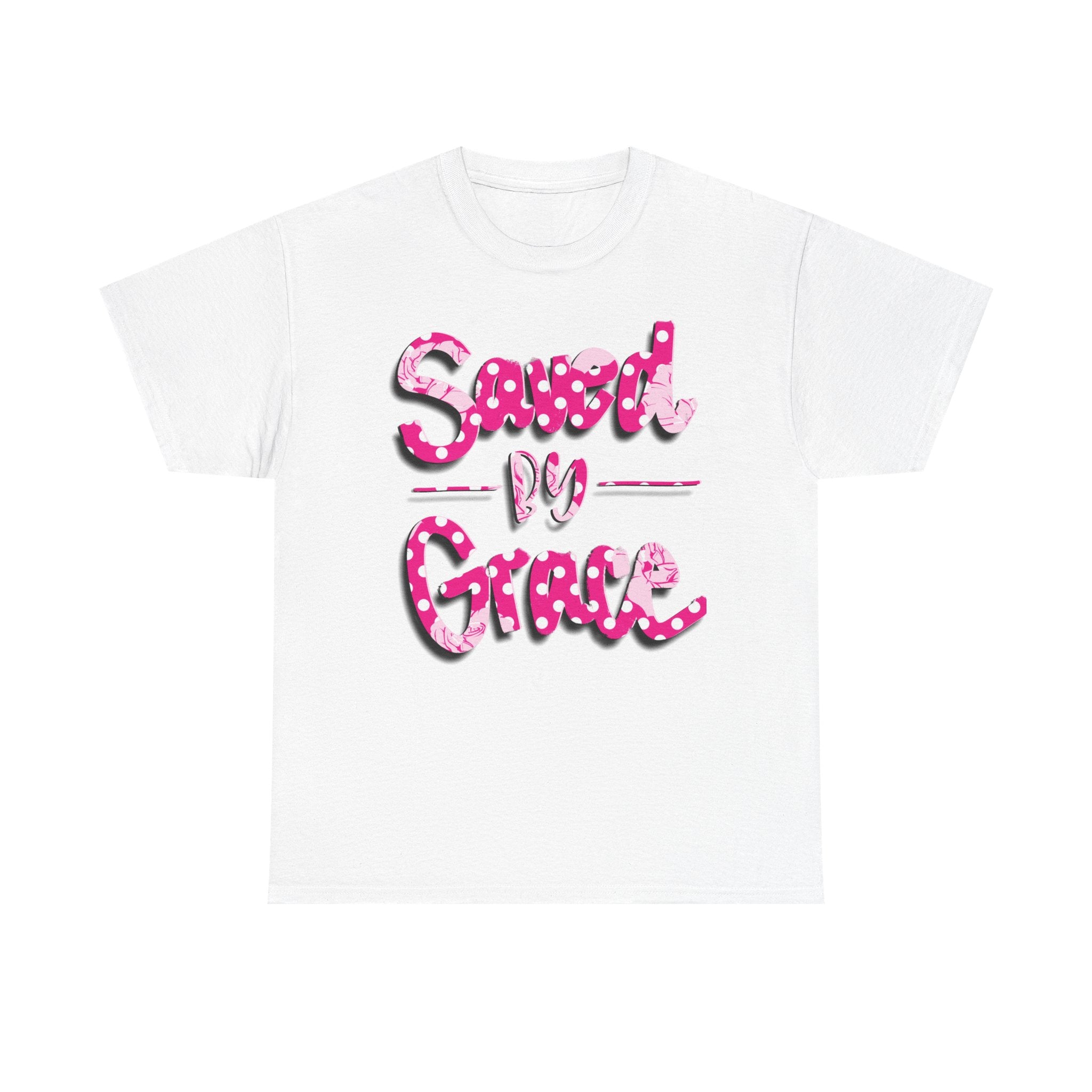 Saved by Grace Christian Graphic T-Shirt